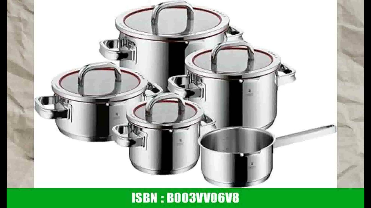 WMF Function 4 Topfset Induktion 5-teilig, Glasdeckel mit 4 AbgieÃŸfunktionen, Cromargan