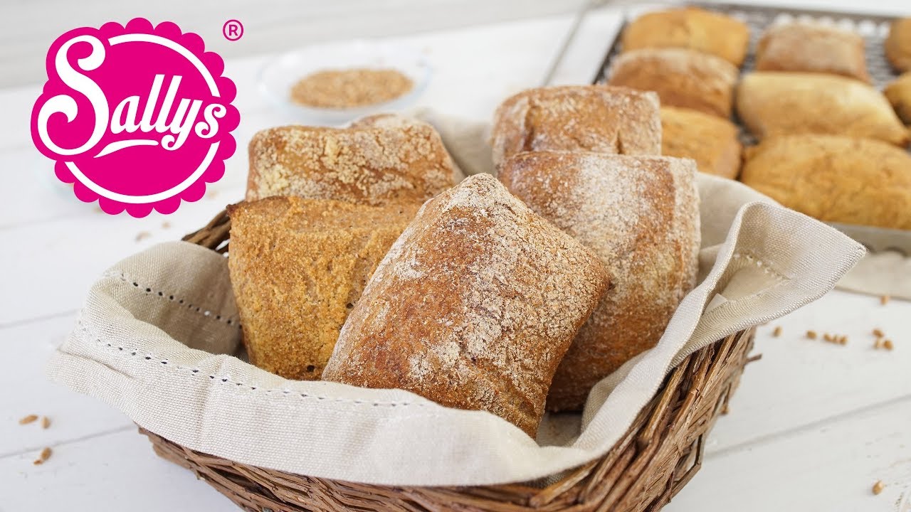 Vollkornsemmeln / Vollkornbrötchen – 60% Dinkel und 40% Weizen / Sallys Welt