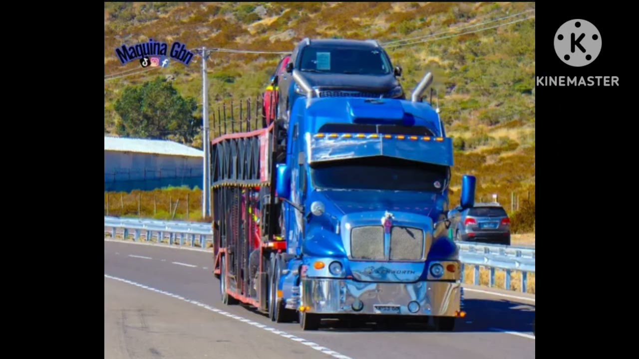 Los camiones Del Trasporte Ximena Aros en Chile