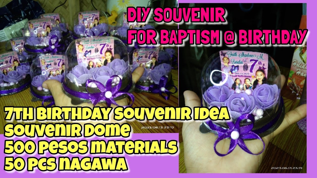 DIY SOUVENIR FOR MY DAUGHTER'S 7TH BIRTHDAY | Diy Souvenir Idea for baptism and birthday's  |