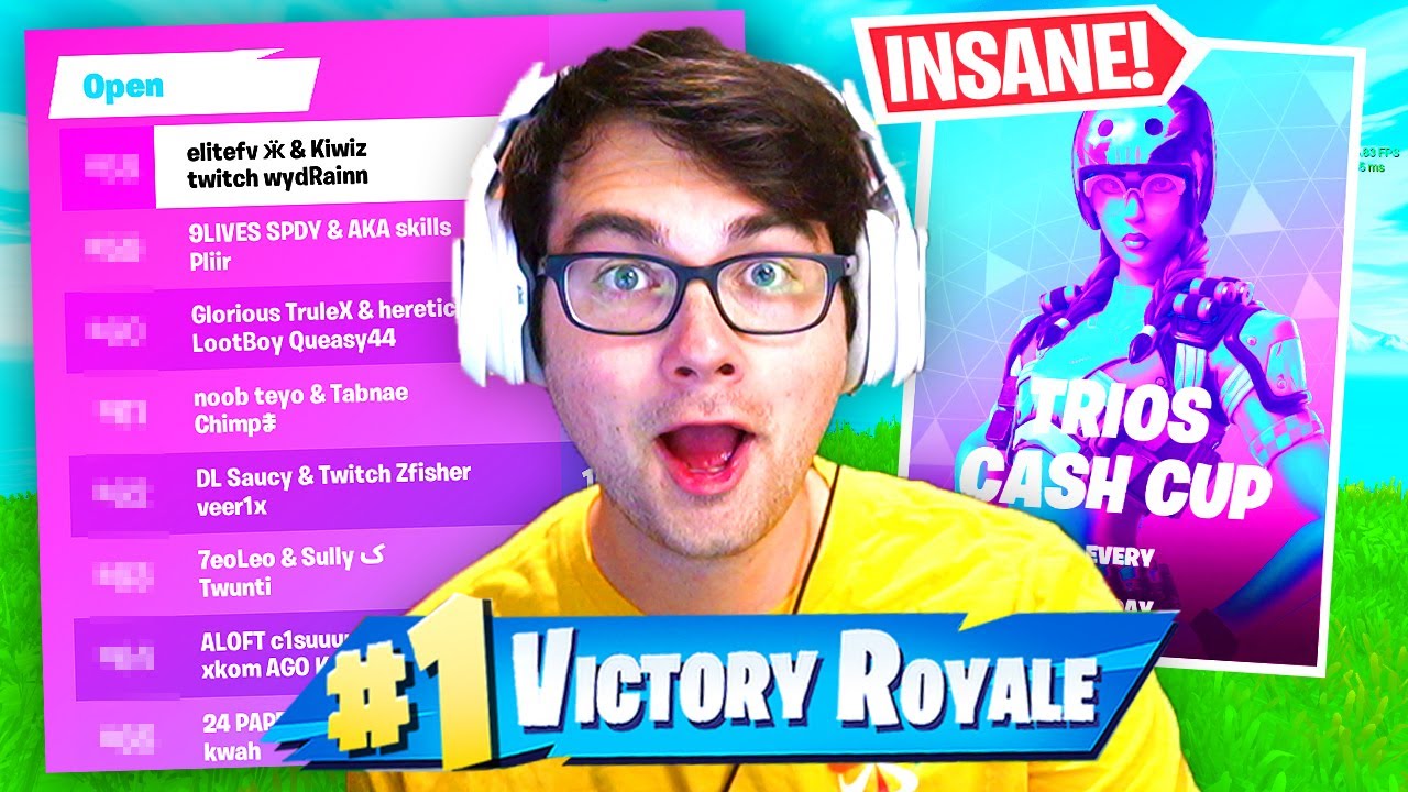 I Competed in the CASH CUP with my NEW TRIO... (Full Fortnite Tournament)