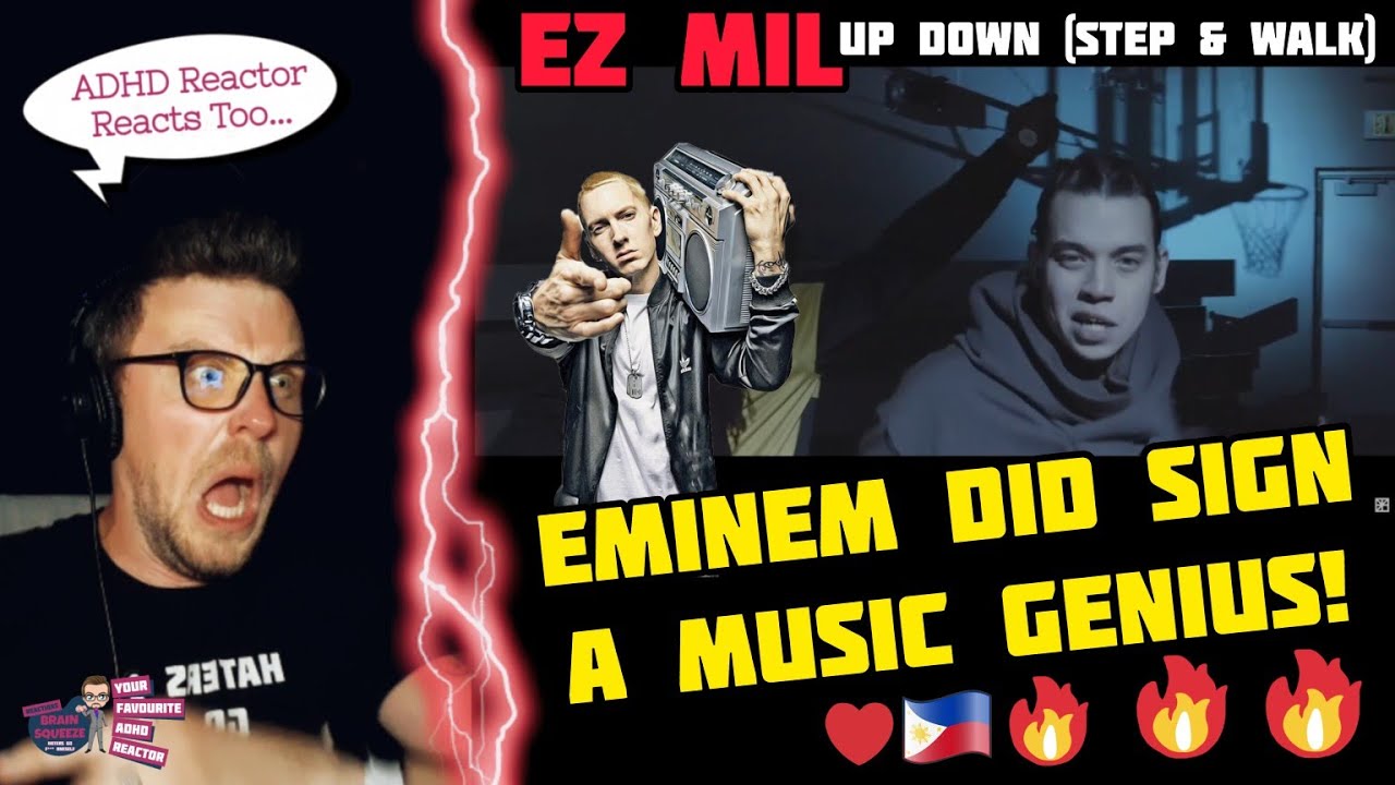SO EMINEM DID SIGN A MUSIC GENIUS! 🇵🇭💙❤️ (ADHD Reaction) | EZ MIL - UP DOWN (Step and Walk)