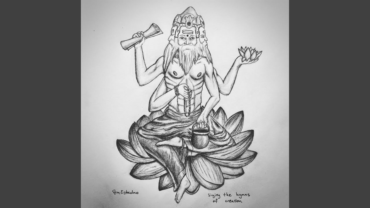 A golden womb manifesting the cosmos