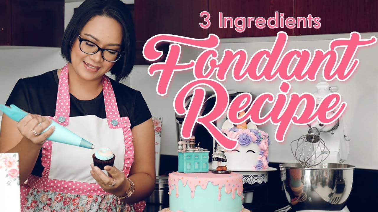 3 Ingredients Marshmallow Fondant | Easy Recipe
