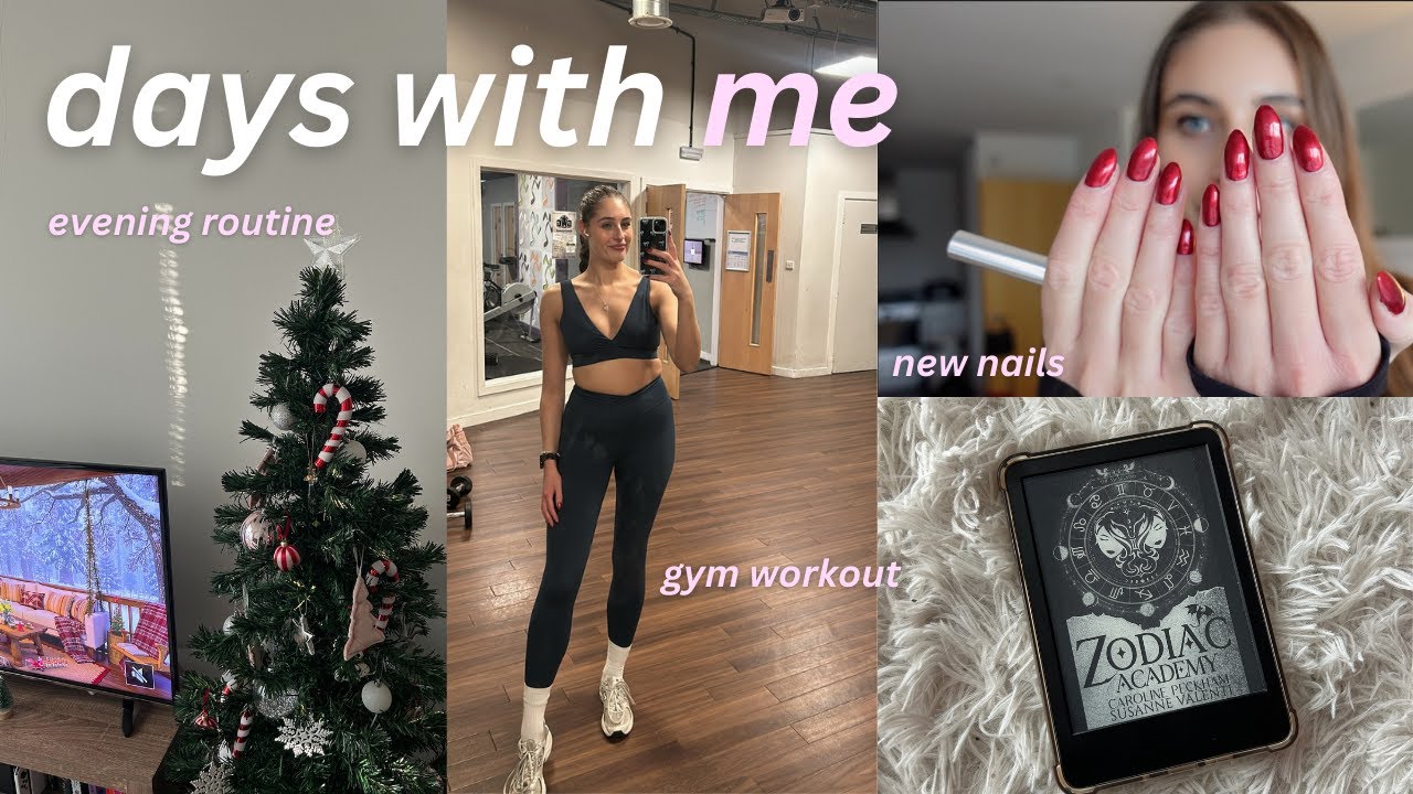 cosy evening routine + gym workout + reading vlog | a couple days with me at home