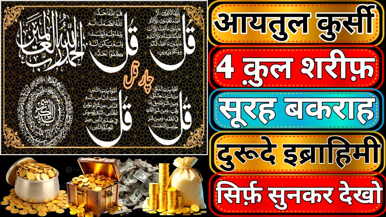 Morning Wazifa After FAJAR Prayers | 4 Qul | Verse of the Chair | Surah Baqarah | Darood Tanjena