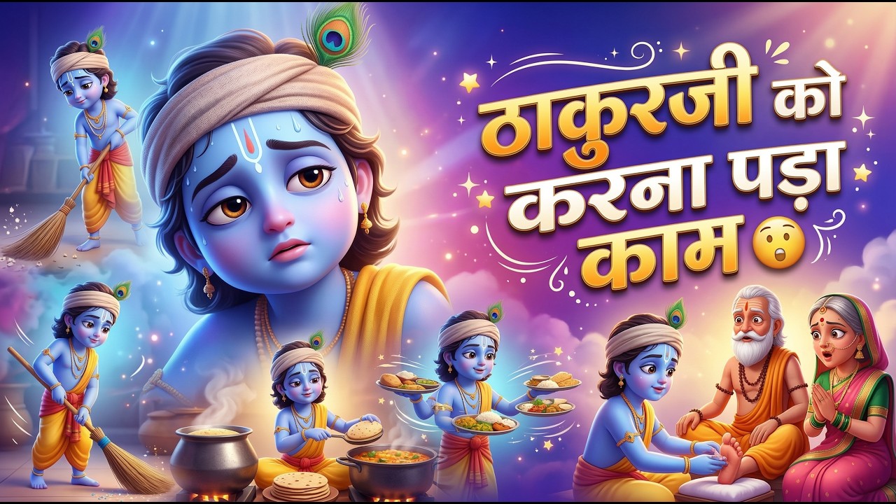 ठाकुरजी को करना पड़ा काम 😲 | त्रिलोचन जी की भक्ति @BhajanMarg #indreshji #krishnabhakti #love