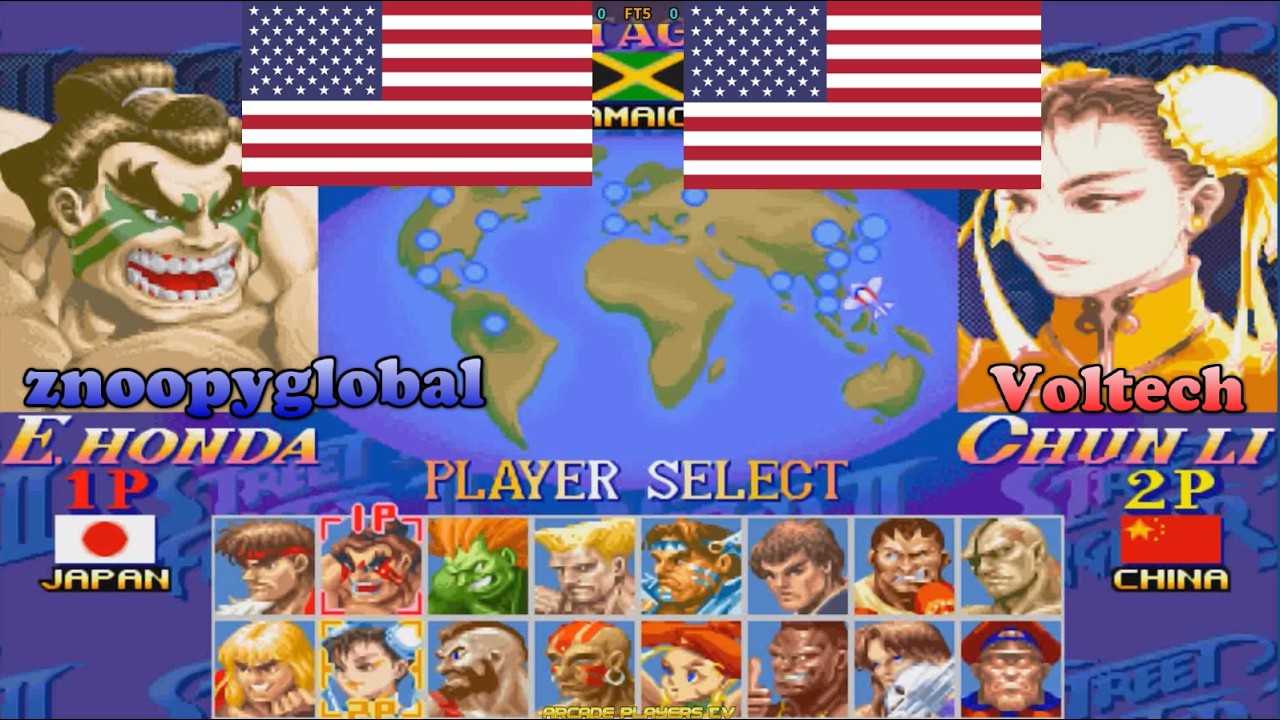 Super Street Fighter 2 Turbo ➤ znoopyglobal (Usa) vs Voltech (Usa) スーパーストリートファイターII X
