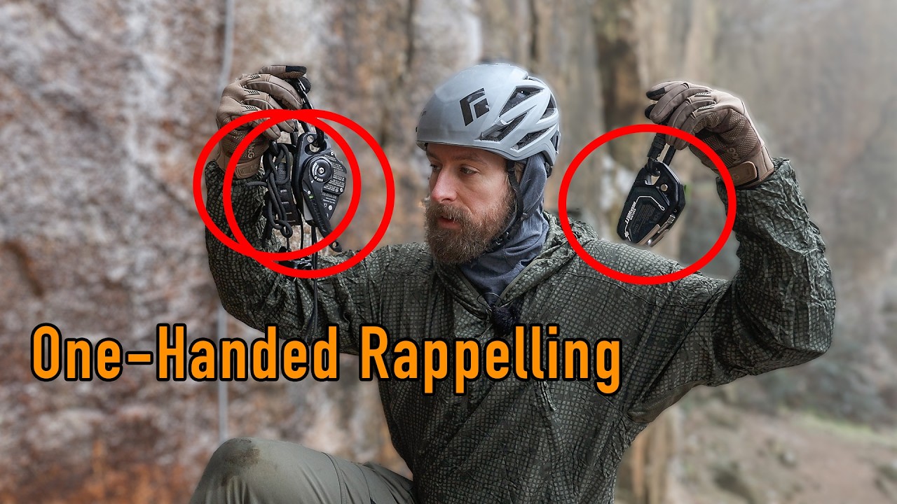 One Handed Rappel - Tactical Rappel Extension, Skylotec Spark and Edelrid Megawatt