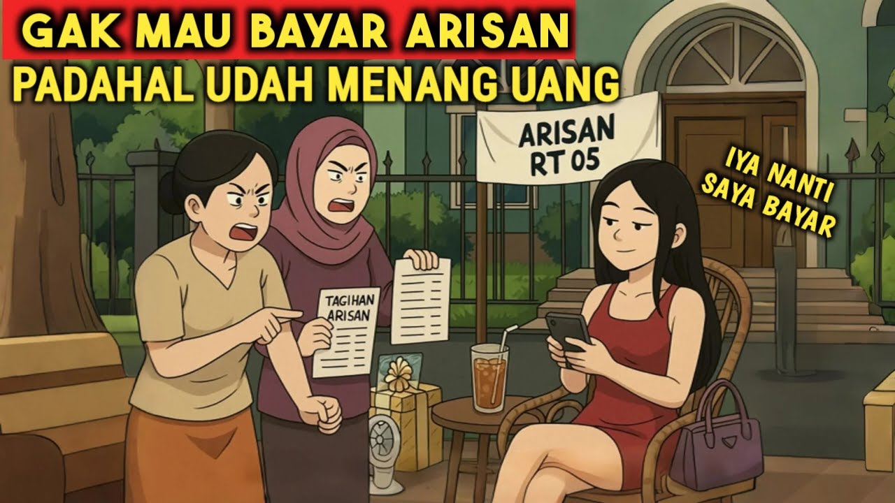 GAK MAU BAYAR ARISAN PADAHAL UDAH MENANG UANG | ANIMASI AZAB
