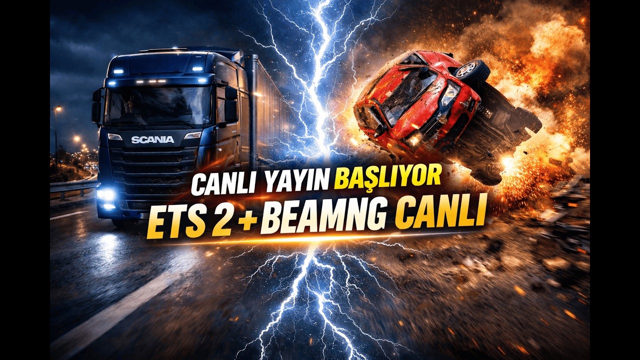 Ets 2 yollar uzun  çaylar hazır  & BeamNG'de  sıfırdan kariyer