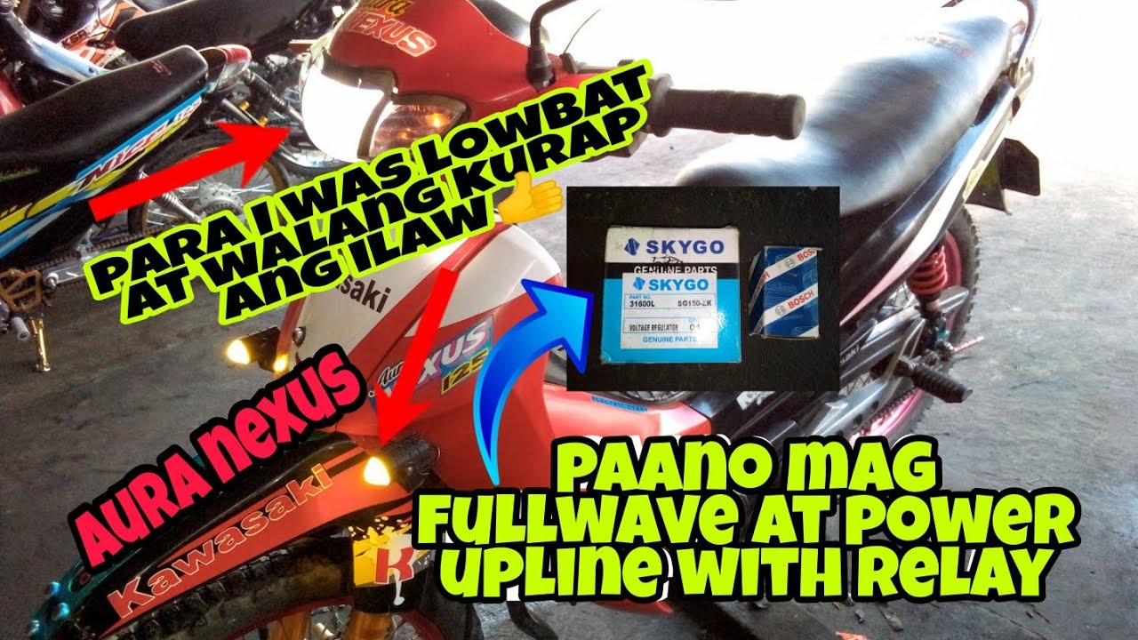 PAANO MAG FULLWAVE AT POWER UPLINE WITH RELAY || KAWASAKI AURA NEXUS || @rdworksideas