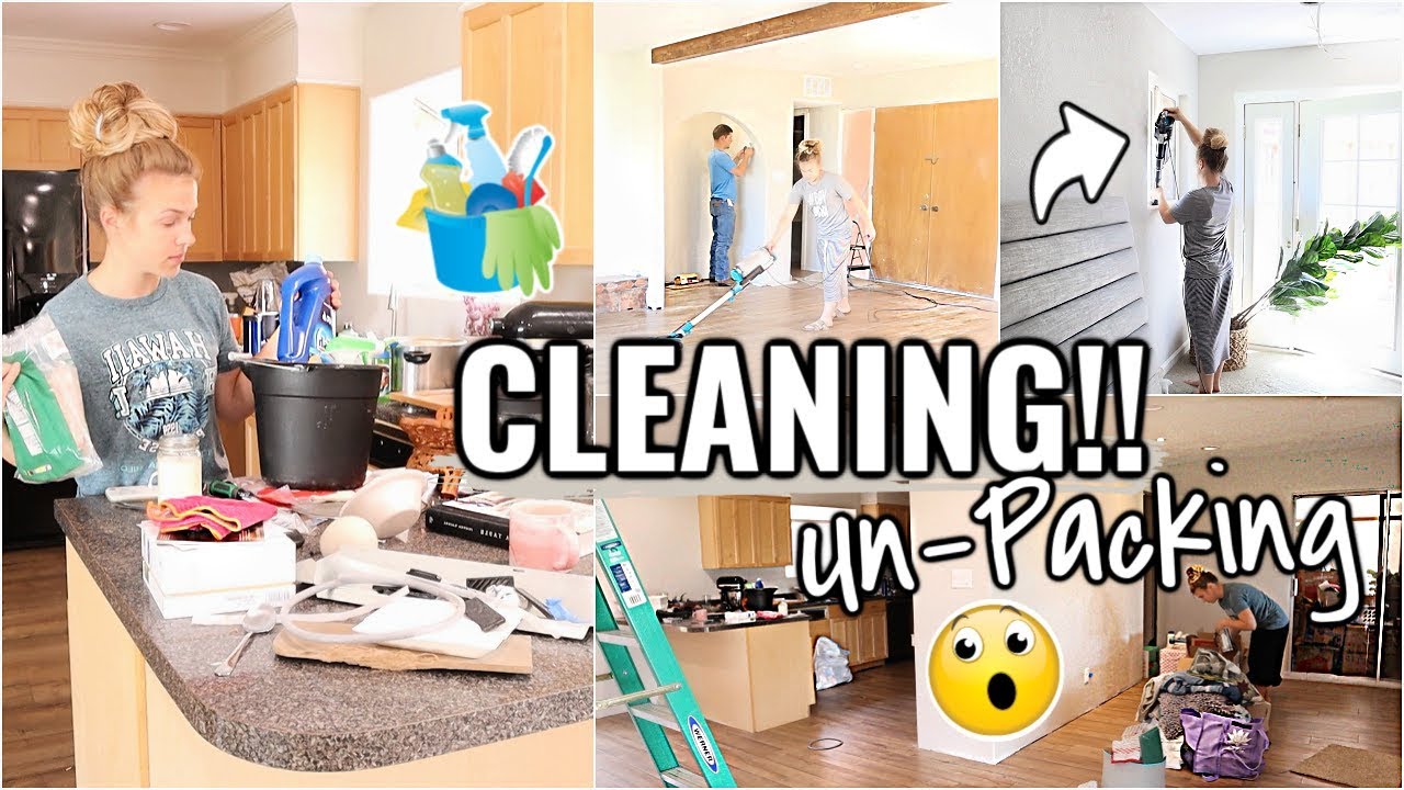 CLEANING OUR ARIZONA FIXER UPPER!!😱 MAJOR CLEAN & UNPACK WITH ME