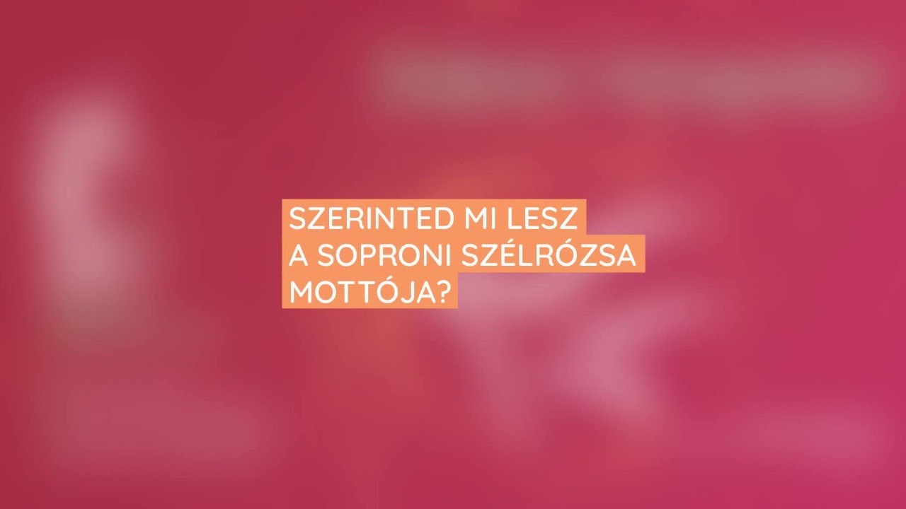 Leplezzük le együtt a soproni Szélrózsa mottóját és arculatát!