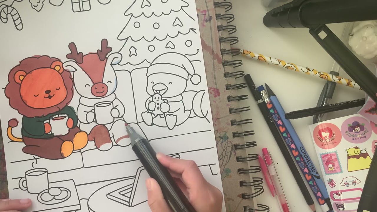 Coloring, cozy critters coloring page ￼
