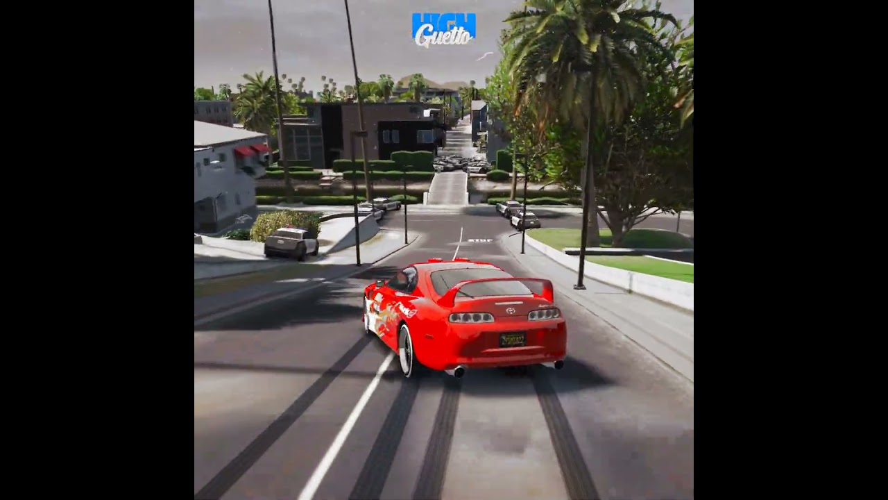 DRIFT DE TOYOTA SUPRA ❄️ #fivem #gtarp #fuga #cidadealta #skyline #gtav #gta5 #viralvideo #shorts