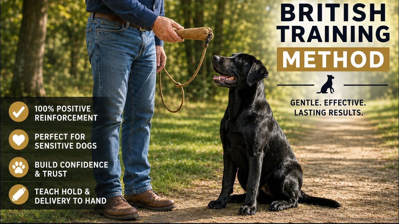 The British Method of Teaching a Gundog Pup Hold to Hand Delivery! Complete Video! #hold #retrieve