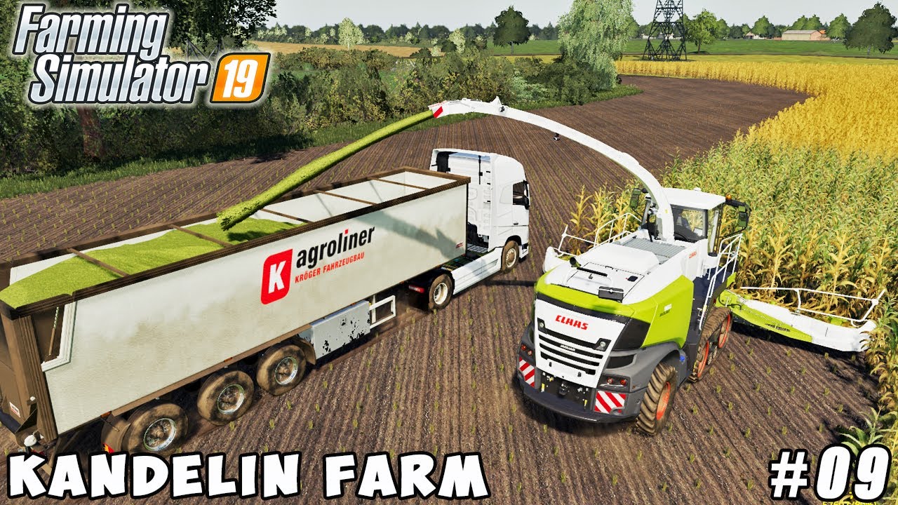 Plowing with new tractor, harvesting corn for silage | Kandelin Farm | Farming simulator 19 | ep #09