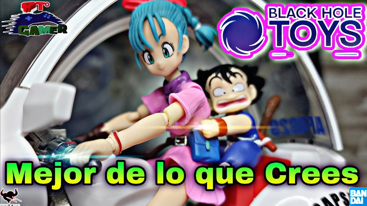 Bulma y Su Moto No SH Figuarts Dragon Ball | ¿Prenden las luces? | Black Hole Toys | Bandai