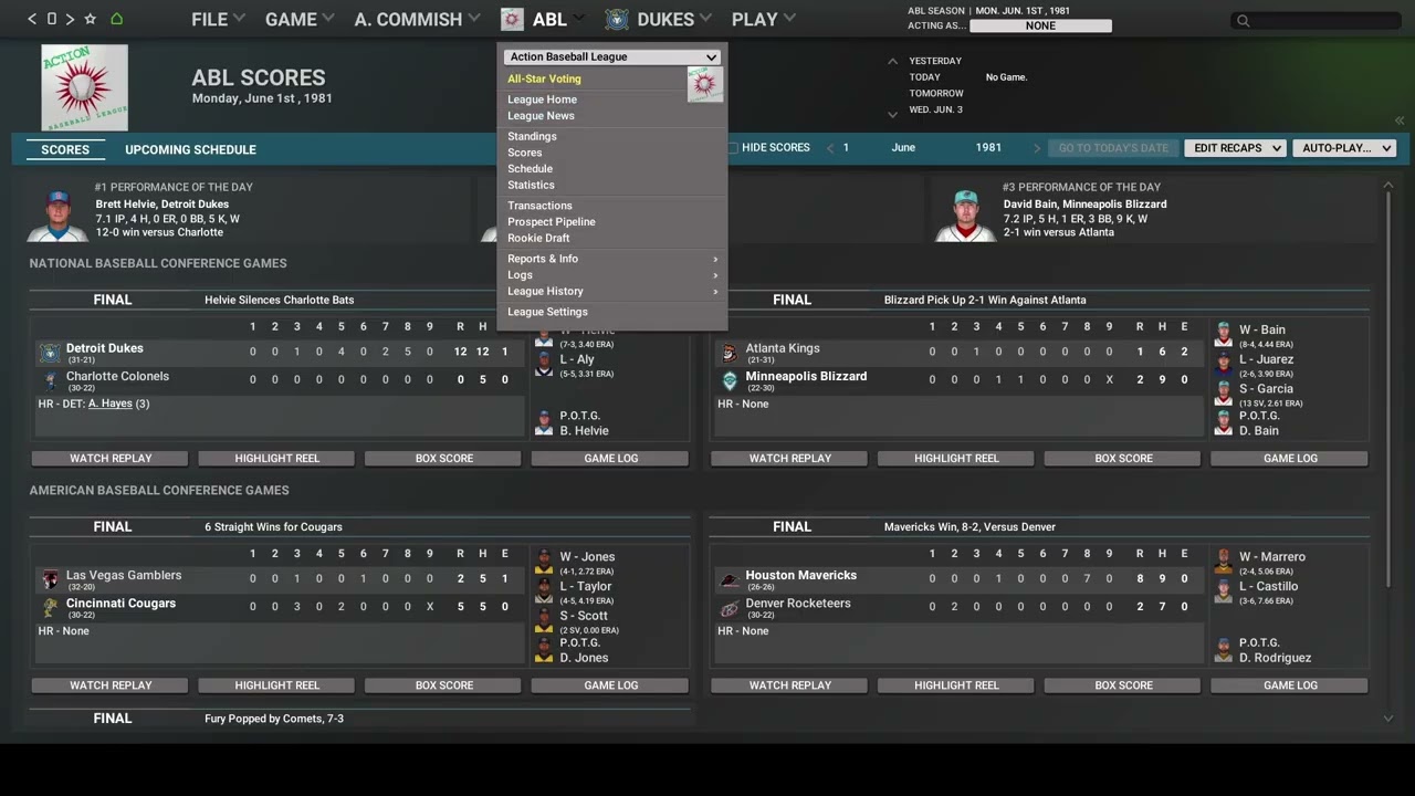 The Baseball Observer 21 - ABL