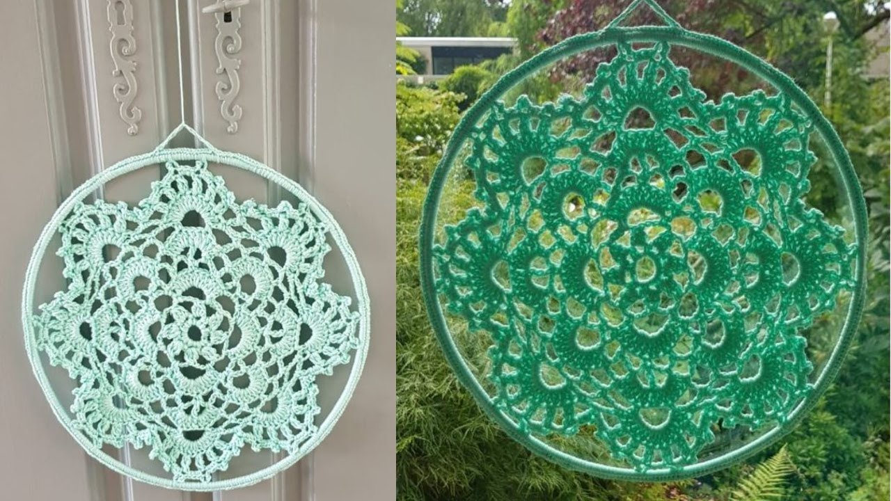 CROCHET TUTORIAL: How to crochet a MANDALA HANGER