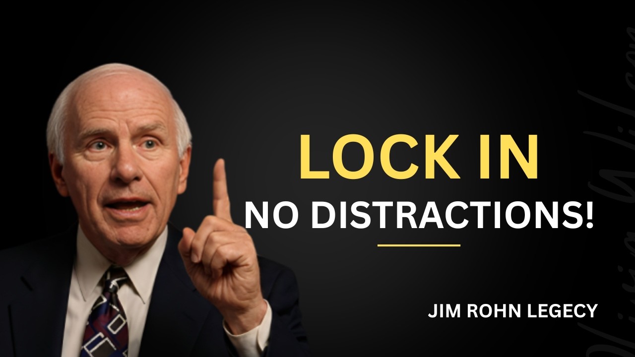 LOCK IN. NO DISTRACTIONS. BUILD THE PERSON YOU PROMISED YOURSELF YOU’D BE | Jim Rohn Motivation
