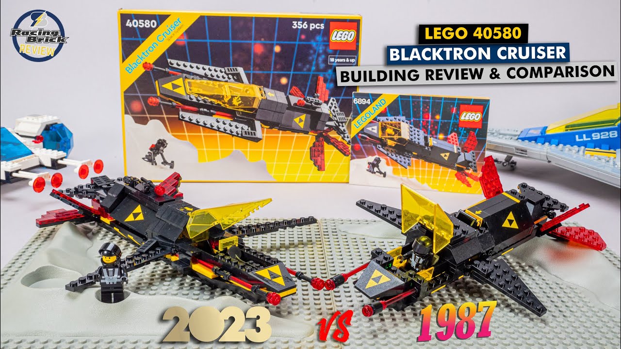 LEGO Blacktron is back, but for what price? 40580 Blacktron Cruiser from 2023 vs 6894 from 1987