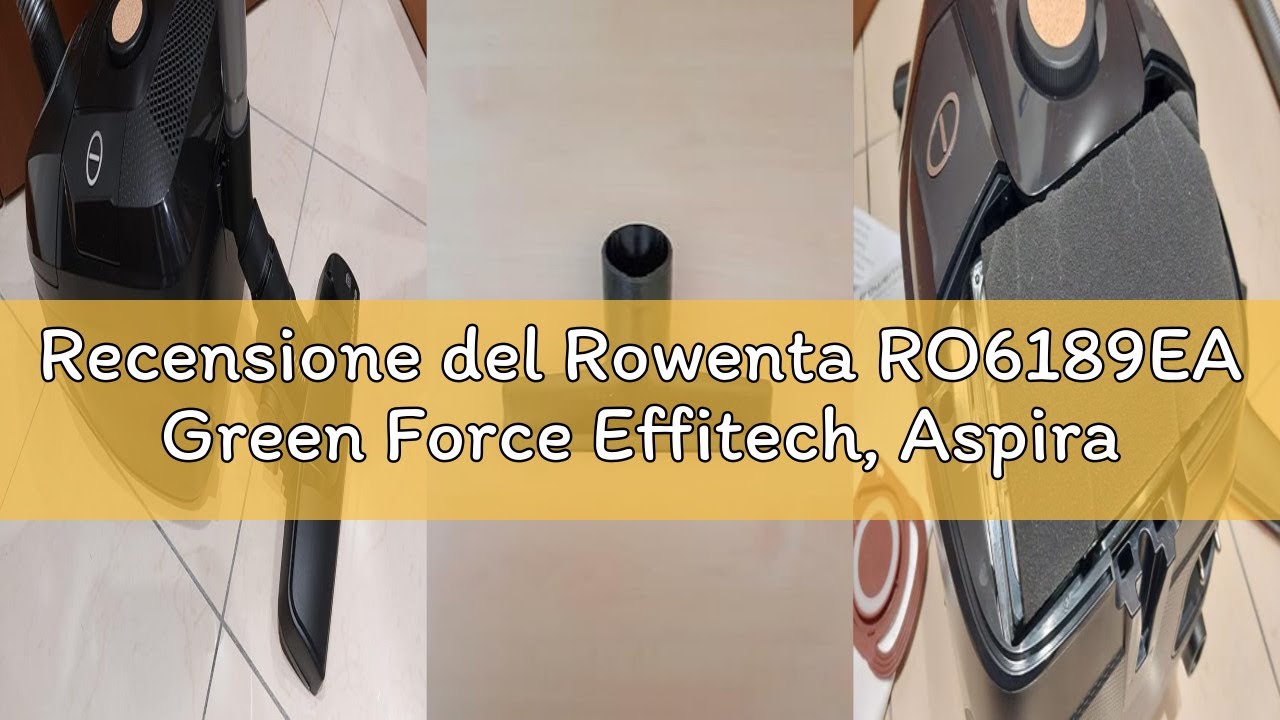 Recensione del Rowenta RO6189EA Green Force Effitech, Aspirapolvere a Traino, 4,5 L, 400 W, 64 dB(A)