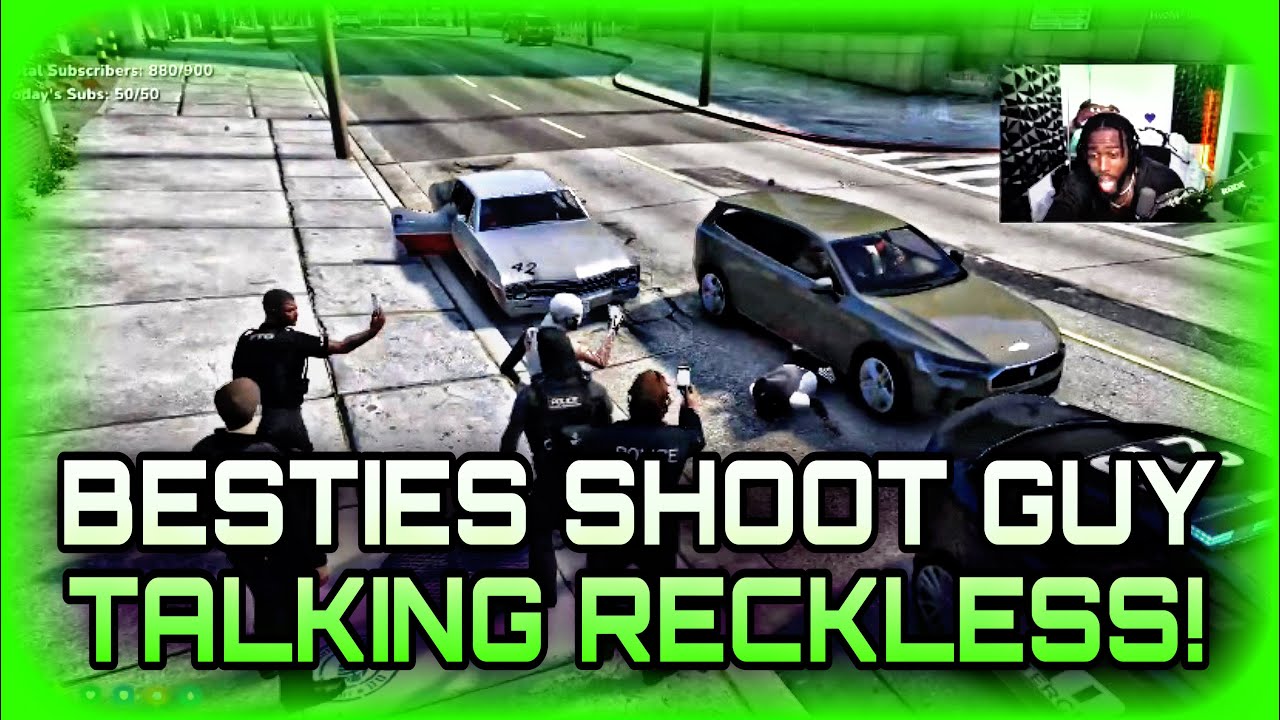 Besties Shoots Guy Talking Reckless | NoPixel GTA RP | NoPixel Clips