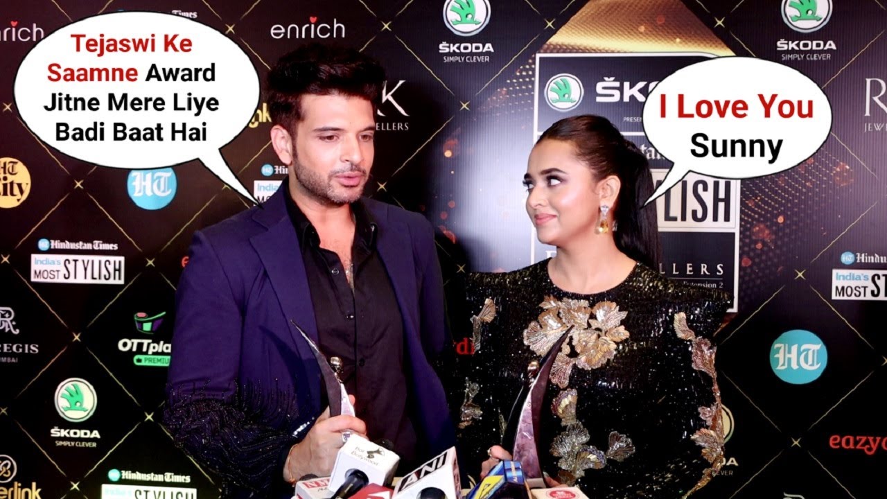 Karan Kundrra Respectful Words For Gf Tejasswi Prakash❤️ At HT India;s Most Stylish Awards 2022