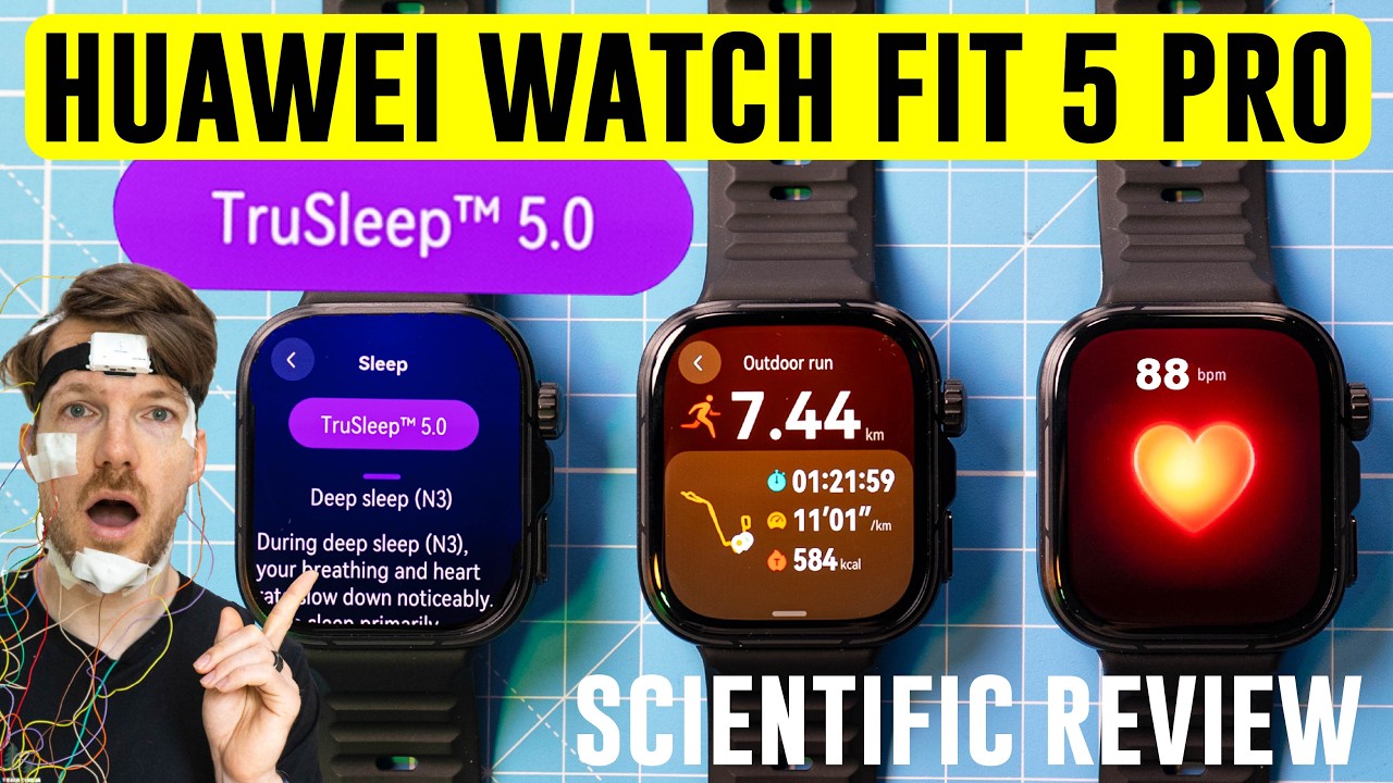 Huawei Watch Fit 5 Pro &ndash; NOWY MONITORING SNU! (+ Tętno i GPS &ndash; recenzja naukowa)