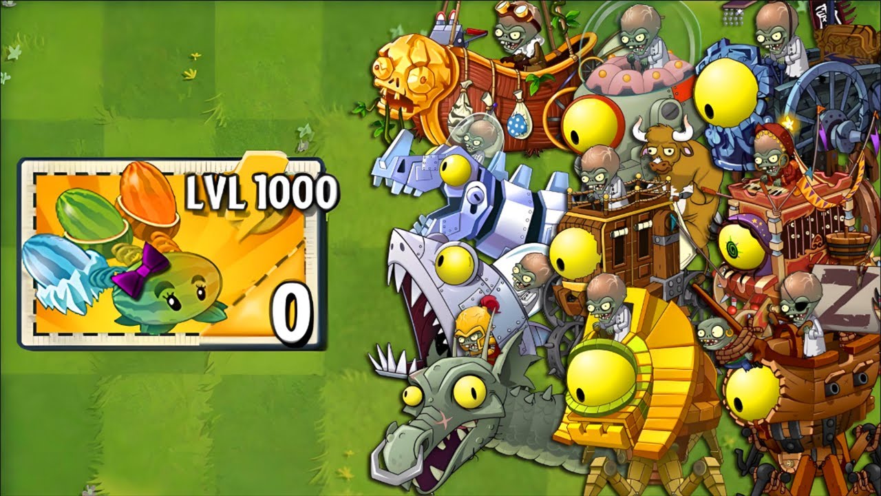 All THROW Plants LEVEL 1000 Power-Up vs ALL Final Bosses Fight! - PvZ 2 Final Bosses