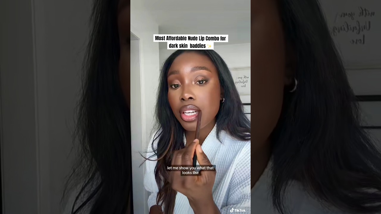 Доступный набор нюдовых губ для темнокожих красоток #nudelips #makeupforblackgirls
