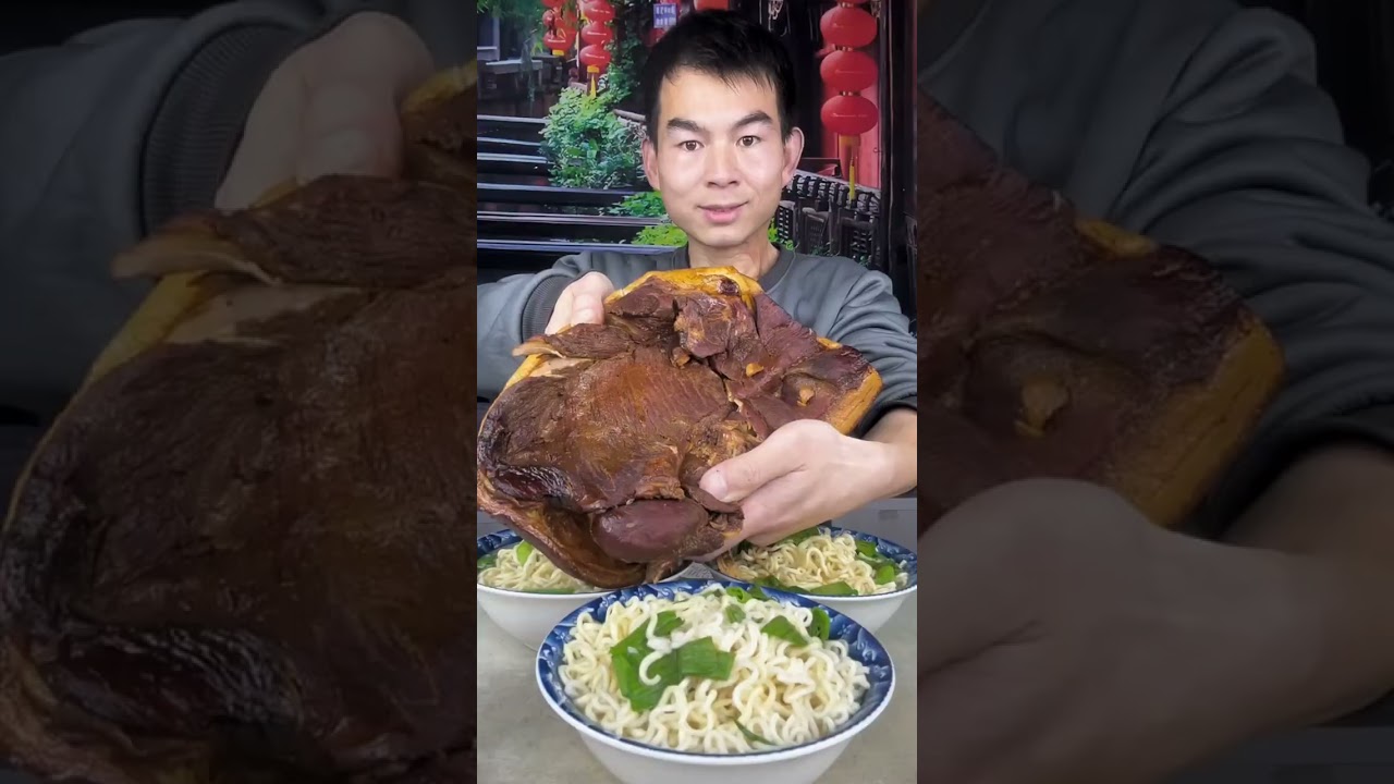 Yummy #88 : Eat roll belly braised pork belly 😋😋 #mukbang #food #porkbelly #yummyfood
