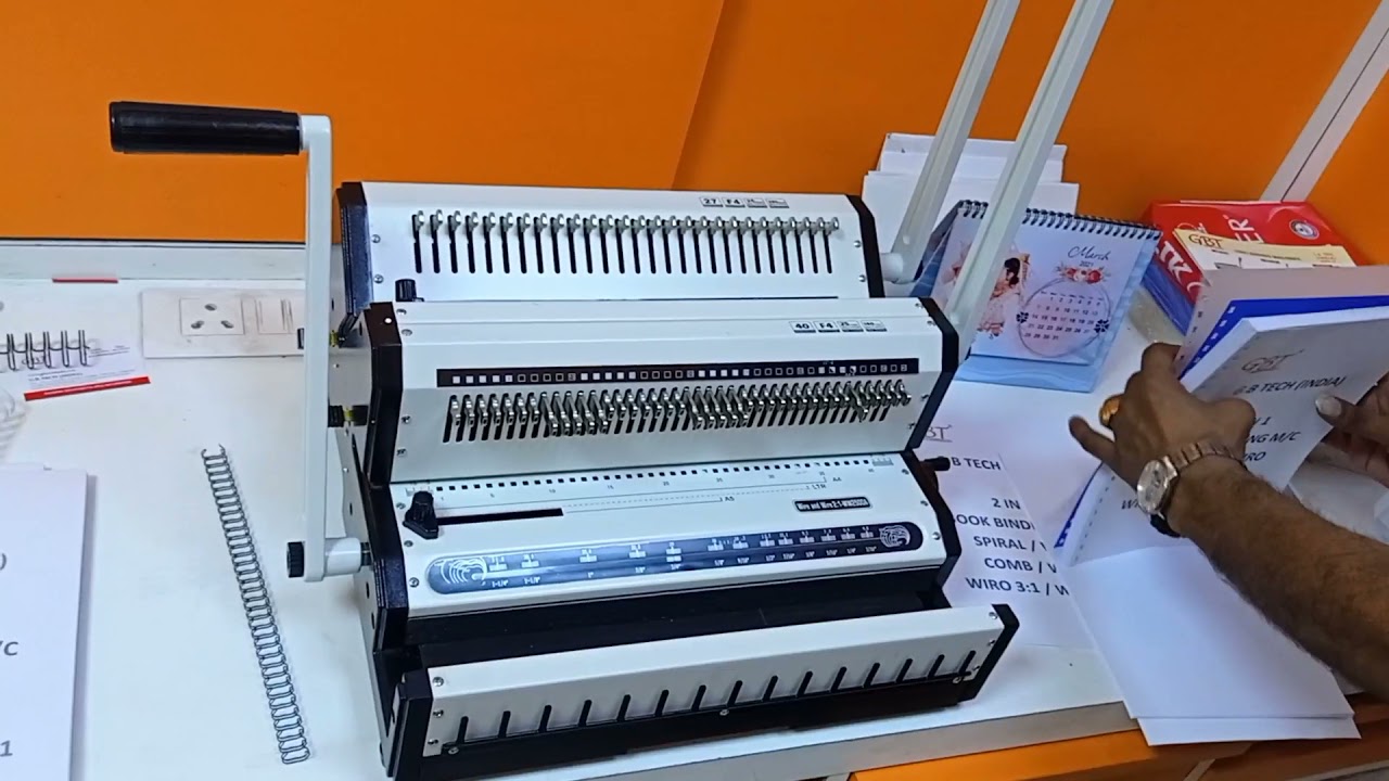 WIRO 2in1 Binding Machine 3:1/2:1 Together