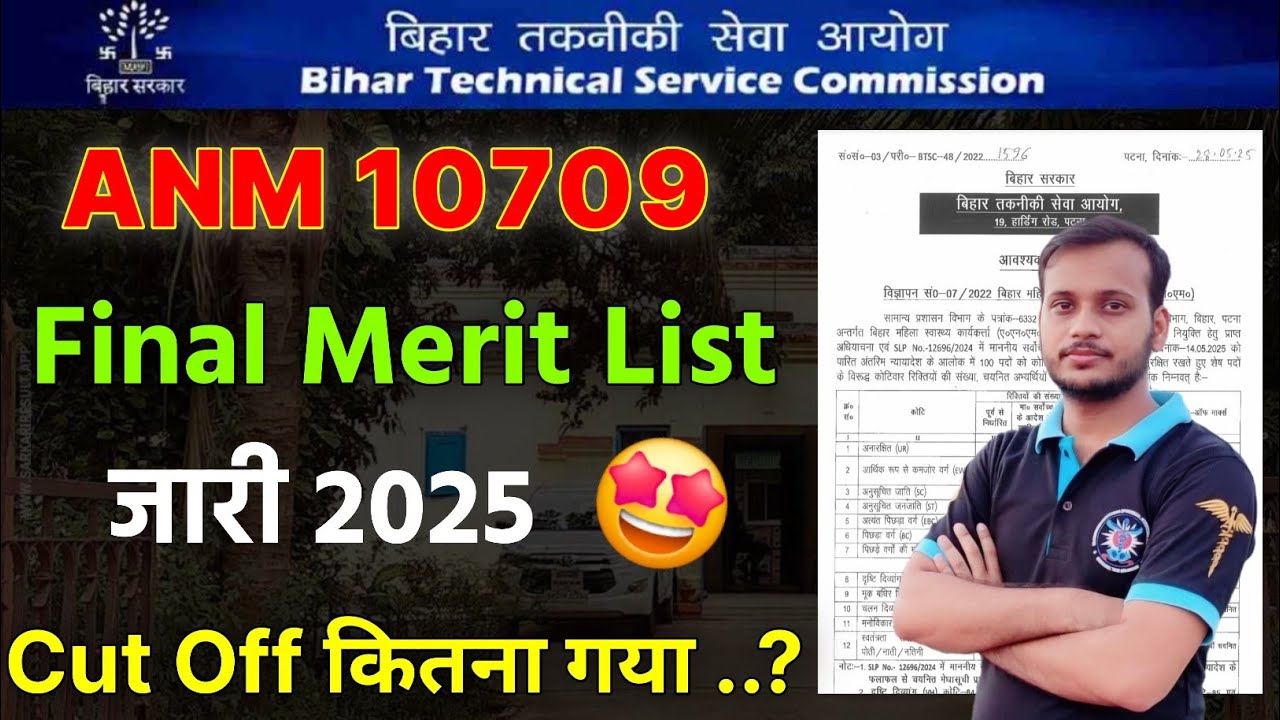 #btsc anm 10709 merit list released 🤩 what is the cut off 🔥 btsc anm 10709 cut off