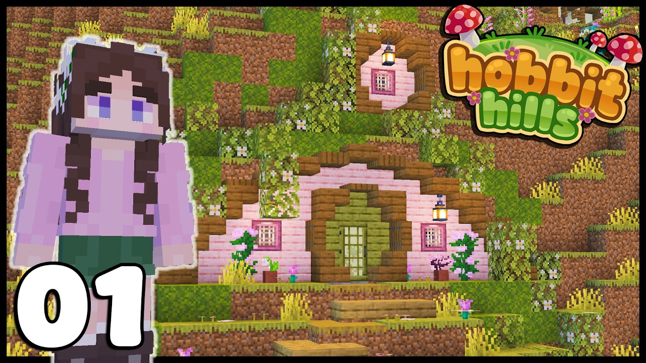 I Built a COSY Hobbit Hole! ~ Hobbit Hills Episode 1
