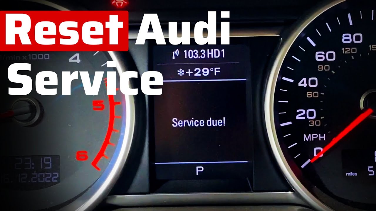 Сброс интервала обслуживания Audi