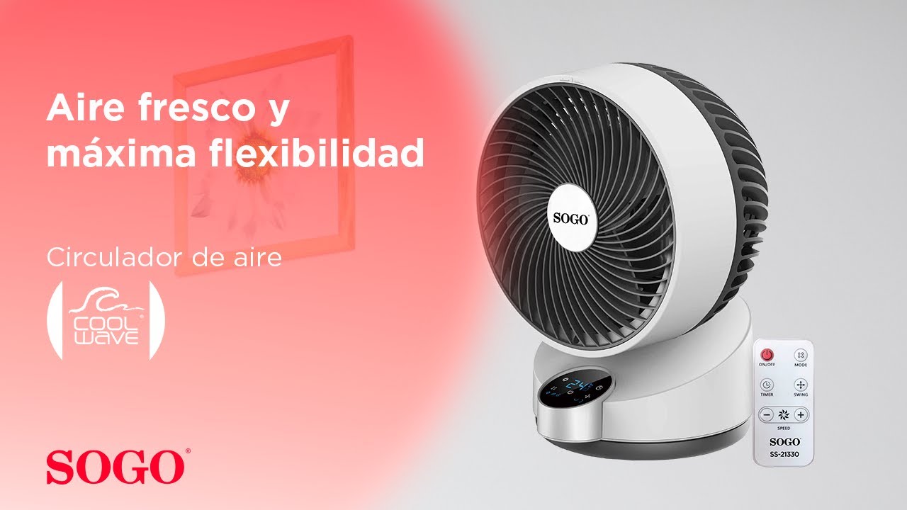 COOL WAVE | HI-POWER Air Circulator Fan | Circulador de Aire de Alta Potencia 10"(25 cm)