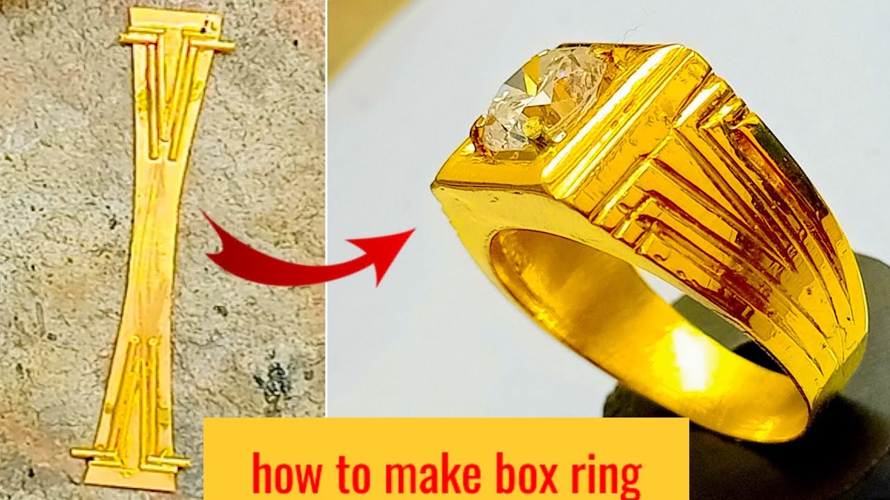 22K Gold Ring Making | How To Make a Gold Box Ring | Gold Jewellery- Nadia Jewellery |