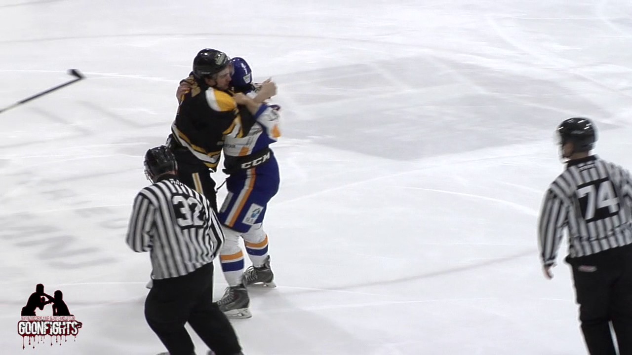 Simon Desmarais Vs Jonathan Oligny 16 Dec Hockey Fight   Combat LNAH