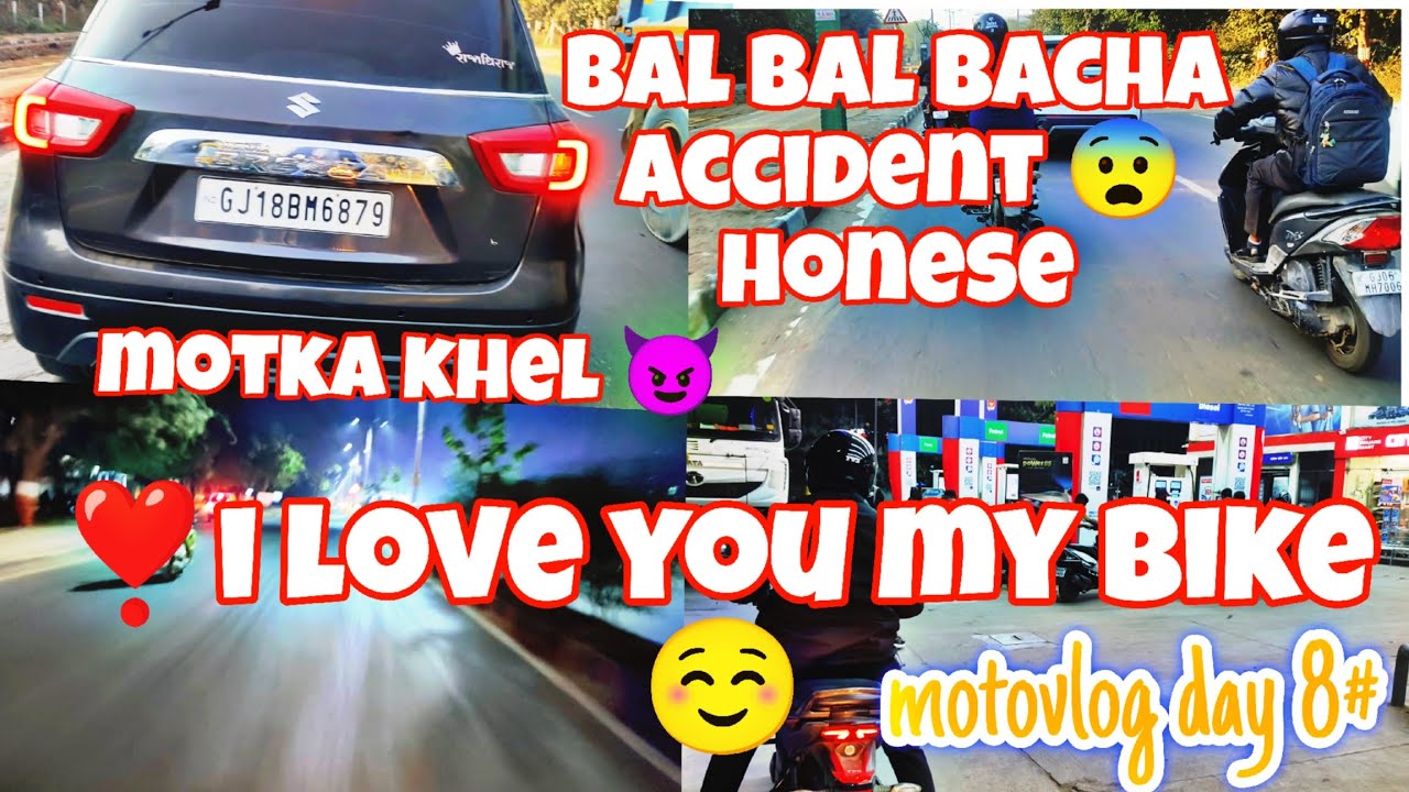 BAL BAL BACHA! 😱 Dangerous Near Miss & Night Ride | Motovlog Day 8@ride 