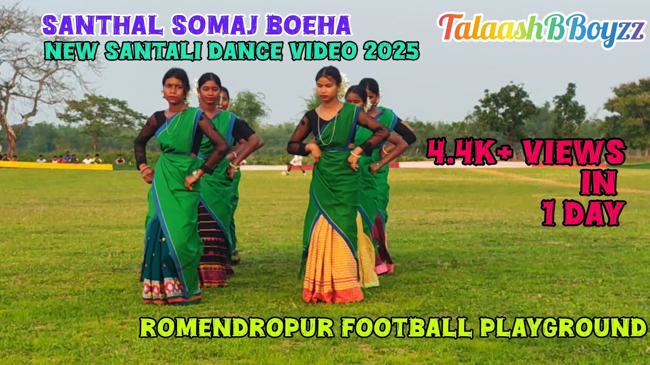 Santhal Somaj//New Santali Dance video 2025//Romendropur Football Playground