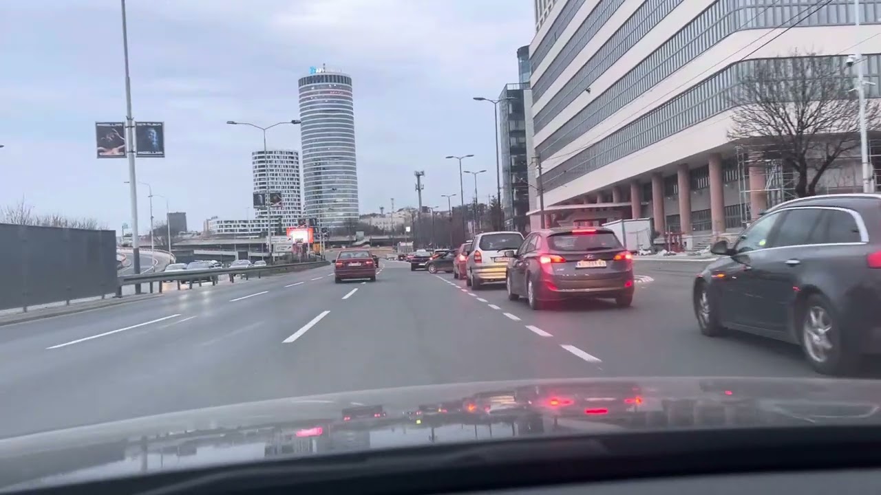 Beograd, voznja, Ada Mall - Mostarska petlja - Juzni bulevar