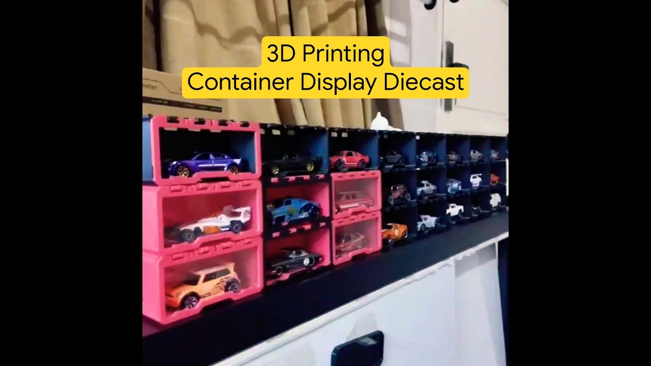 3D PRINTING CONTAINER DISPLAY DIECAST 1:64