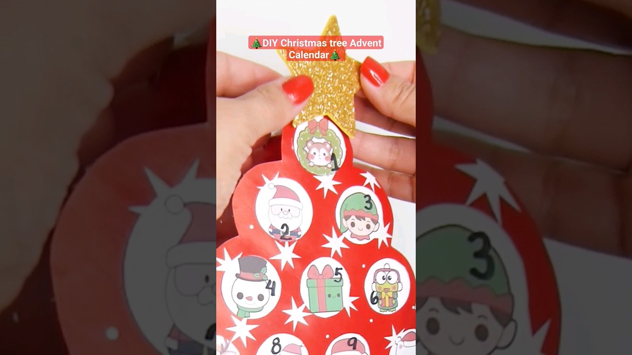 How to make an easy Advent Calendar DIY #paperart #diy #xmas #xmasgifts