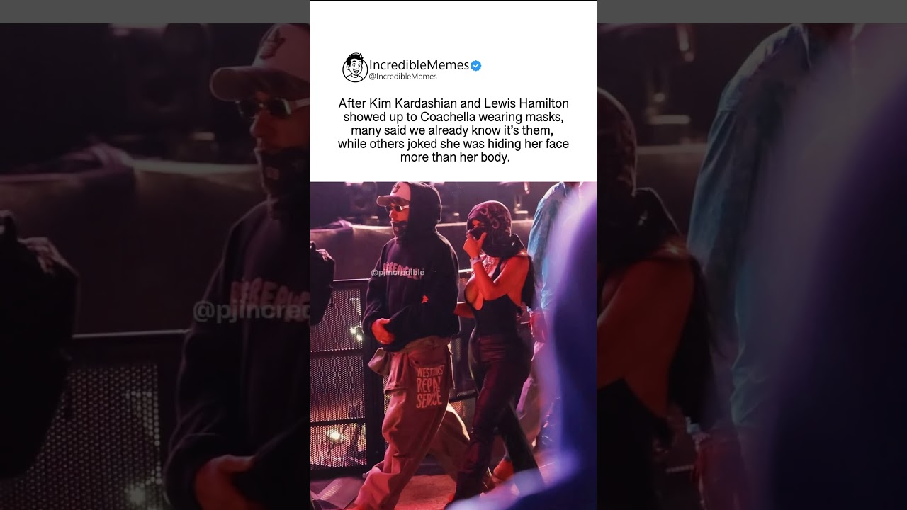 Fans spot masked Kim Kardashian and Lewis Hamilton at Coachella and joke it's them #kimkardashian