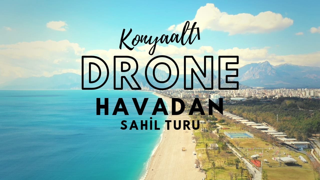 Konyaaltı Beach Antalya Turkey Drone Video
