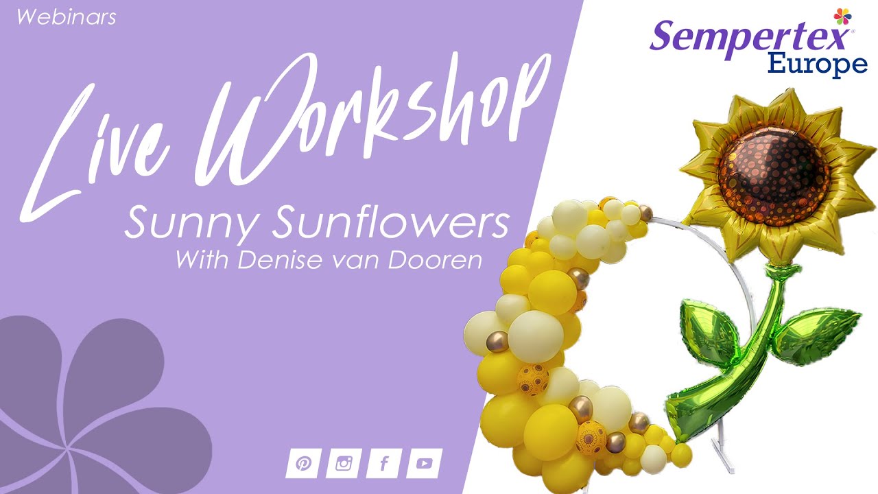 Sunflower Balloon Decor |  Balloon Tutorial | Live