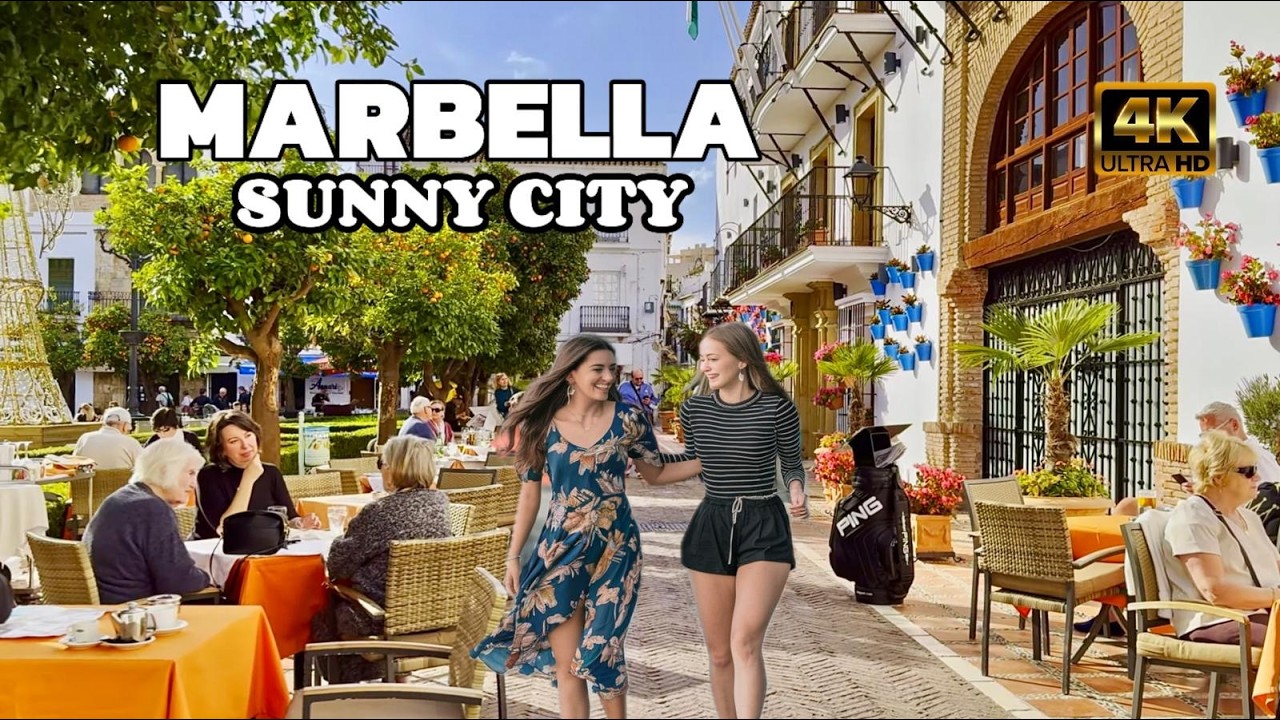 MARBELLA SPAIN Walking Tour 4K: Gorgeous Beach City & Historic Charm